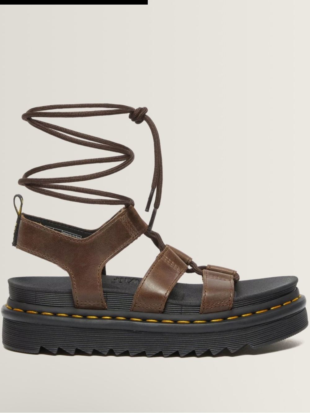 Dr. Martens NARTILLA ILLUSION LEATHER GLADIATOR SANDALS